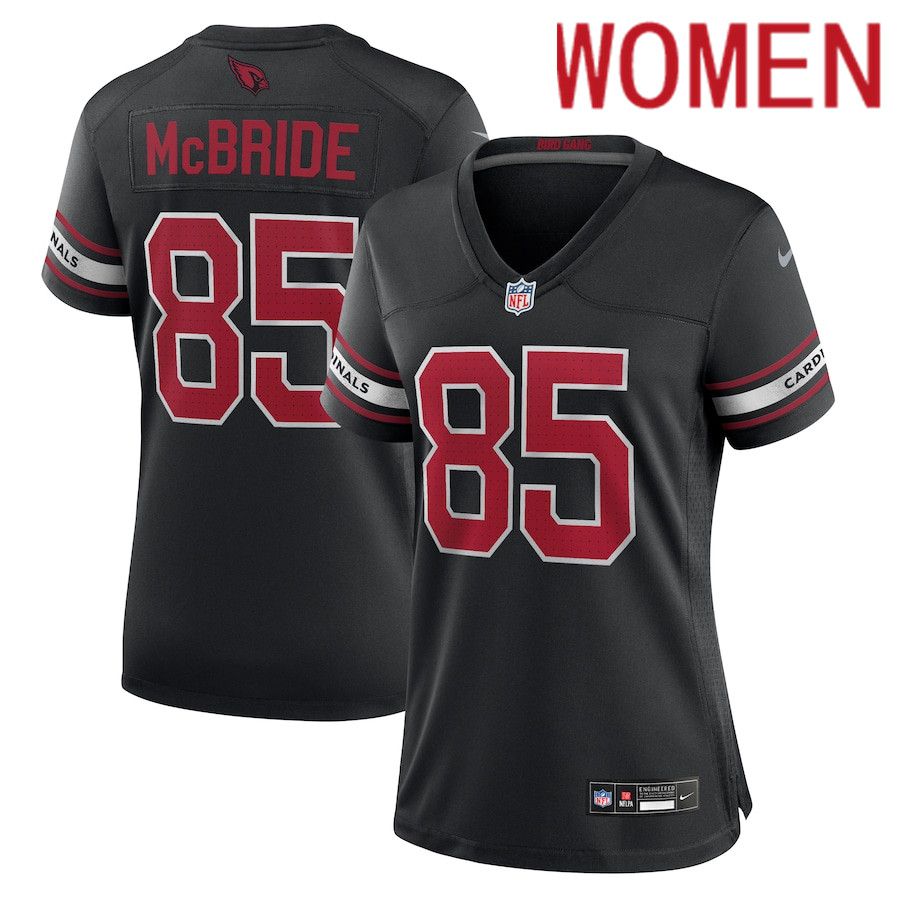 Women Arizona Cardinals #85 Trey McBride Nike Black Alternate Game NFL Jersey->->